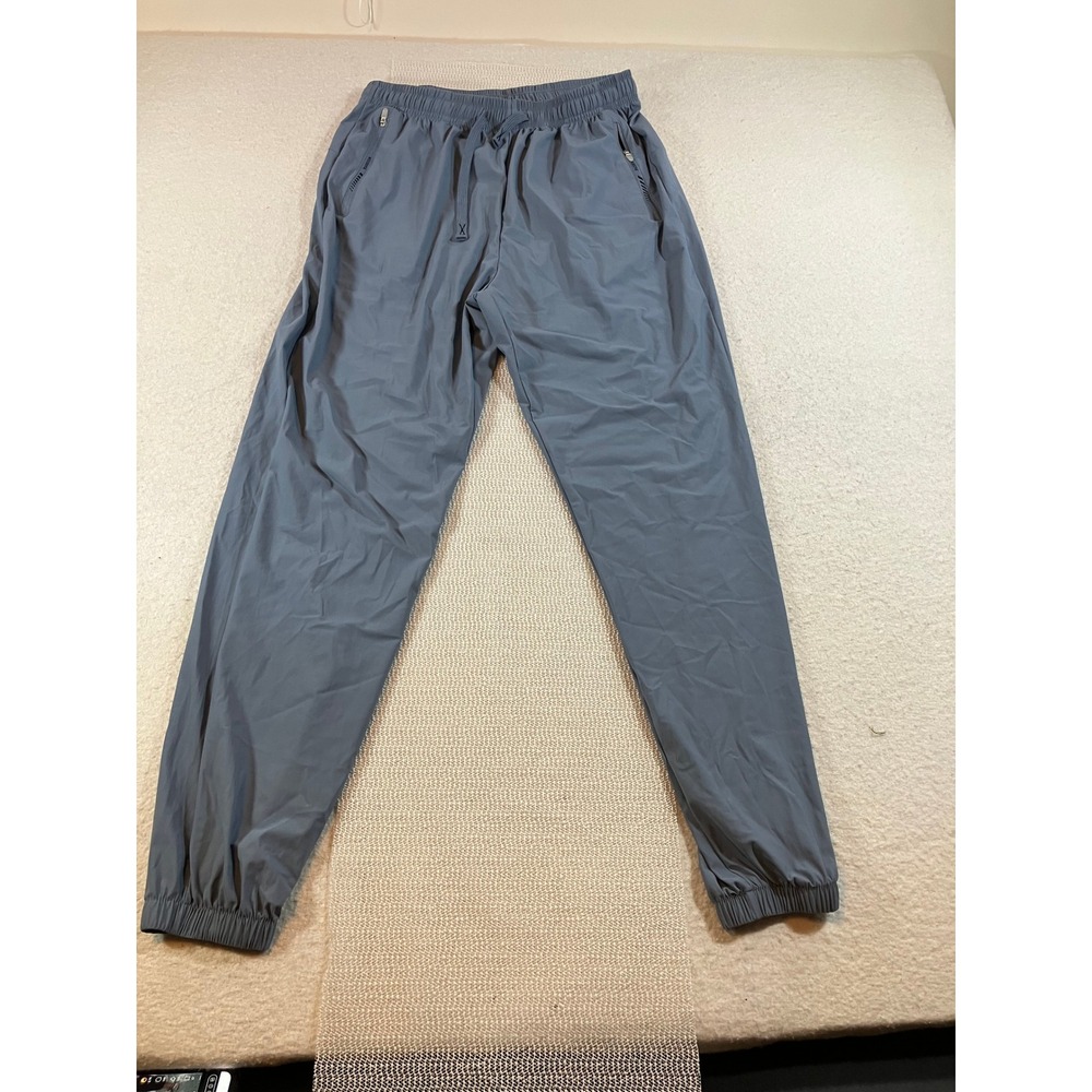 Unbranded Mens Lightweight Joggers Blue Gray Athletic Gym Pants Size 2XL XXL